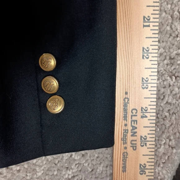 Brooks Brothers BrooksEase Black Wool Mens Blazer 50R - Picture 13 of 15